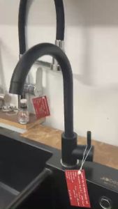 VÒI RỬA BÁT RỬA CHÉN MÀU ĐEN 508 BLACK