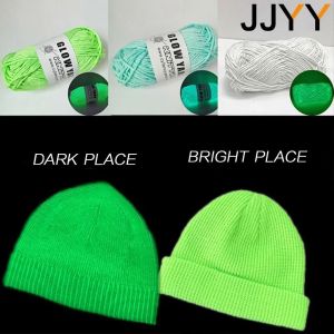 Functional Glow in The Dark Yarn for Hand Knitting Carpet Sweater Hat Craft Accessories Luminous Wool Yarn DIY Projects