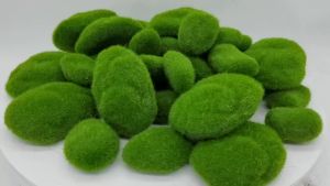 10Pcs Simulation Moss Stone Artificial Moss Rocks Ball Fake Green Plant for Home Garden Flower Pot Decoration Creative Crafts
