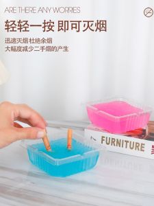 ที่เขี่ยบุหรี่แบบใช้แล้วทิ้งโฮมออฟฟิศเป็นมิตรกับสิ่งแวดล้อมกันฝุ่นทําความสะอาดแฟชั่นขี้เกียจควันกําจัดกลิ่นที่เขี่ยบุหรี่ตกแต่งพลาสติก