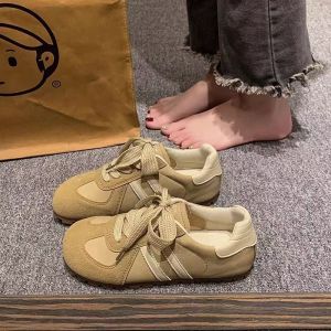 Driving School Shoes for Women Soft Bottom Flat Heel Slip-On Driving Practice Shoes Spring Autumn Cross Strap Casual Fashion