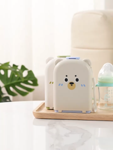 [SG Stock] Portable Baby Bottle Cleaning Brush Set With Drying Rack And Travel Storage Box