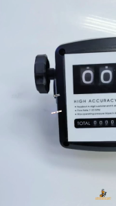 Nasara FM-120 4 Digital Flow Meter Gasoline Fuel Petrol Oil 20-120L/Min For Diesel Fuel Oil Flow Meter Counter