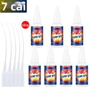 LOOLIFL | Keo Dán Siêu Nhanh Khô 502 Keo Trong Suốt Độ Bám Dính Mạnh Mẽ Tức Thì Dùng Cho Kim Loại Nhựa Gỗ Thủy Tinh Gốm Cao Su - Dùng Trong Công Nghiệp Phần Cứng.