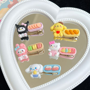 Cute 3D Japan Sanrio Cartoon Character Macaron Hairpin Hair Clip For Kids Girl Duckbilled Clip Bangs Clip Hair Accessories