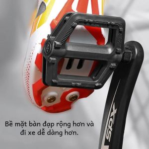 1 DU Mang Siêu Nhẹ MTB Đi Xe Đạp Bàn Đạp Phẳng Tiêu Chuẩn Thép Chắc Chắn Trục Cho Xe Đạp Phù Hợp Với Hầu Hết Các Xe Đạp Đen 244 Gam/cặp