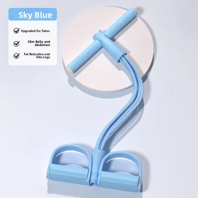 Foot Pedal Resistance Band Sit-up Assist Back Stretching Tool
