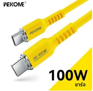 สายชาร์จ WEKOME 100W Type C ชาร์จเร็ว สายซิลิโคนเหลว สำหรับ iPhone 17 สายชาร์จและถ่ายโอนข้อมูล สำหรับ iPhone Xiaomi Samsung