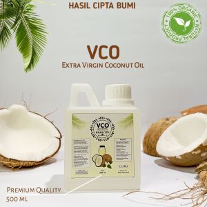 500ml VCO Extra Virgin Coconut Oil / EVCO Minyak Kelapa Murni Asli Kemasan 500ml 100% Murni