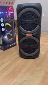 Karaoke Portable Wireless Bluetooth Speaker Outdoor Audio Speaker Bluetooth High Power RGB Lighting Speaker with Microphone