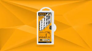 Bộ mũi khoan bê tông INGCO đuôi trơn và gài hợp kim HSS tốc độ cao siêu cứng chống cháy mũi khoan tường bê tông khoan đa năng XTOOLs