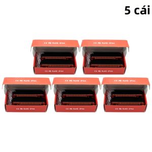 Bộ 5 Photocell Cảm Biến Tia Hồng Ngoại Đèn Báo Động Cho Cổng Tự Động Nhà Để Xe Rào Cản Cửa Máy Dò 12-24V 180 °   Phạm Vi Phủ Sóng
