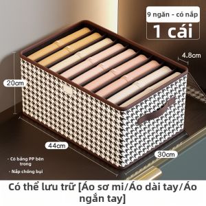 Hộp Lưu Trữ Quần Áo Gấp Đa Lớp Bằng Vải
