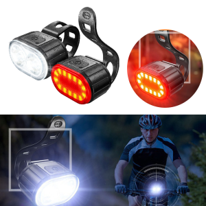 Bicycle Lights USB Rechargeable Bike Safety Warning Lamp Outdoor Waterproof Cycling Flashlight For Mountain And Road Bikes SE16