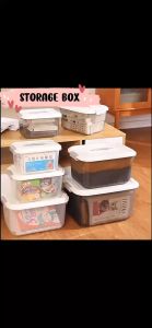 Multipurpose Large Transparent Storage Box with Lockable Airtight Lid Scratch-Resistant Storage Container for Home / Office Organization &  Storage