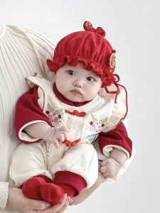 หมวกเด็ก หมวกนักประมงสีแดง หมวกคลุมศีรษะแบบสวมสบายสำหรับเด็กและทารก เดรสเด็กผู้หญิง เสื้อผ้าเด็กผู้ชาย ฤดูใบไม้ผลิและฤดูใบไม้ร่วง