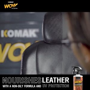 Car Leather Seat Polish Komak Wow! Leather Conditioner 500ml - Leather seat coating cleaner - UV Protect