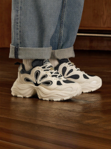 Thick Sole Height Increasing Shoes Dad Shoes Petal Sneakers