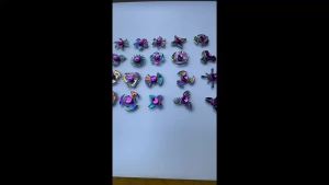 hot toys | New Metal Rainbow Fidget Spinner Gradient Color R188 Mute Bearing EDC Hand Spinner Fingertip Gyro Anti-Anxiety Adult Toys Gifts