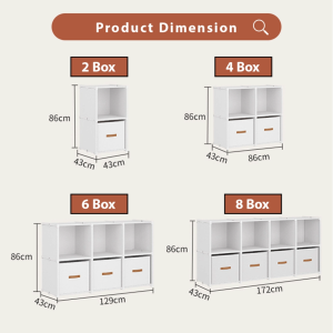 Encora Penyimpanan Kubus dengan Laci Asrama Cube Storage with Drawer Rak Buku Bookshelf Dormitory
