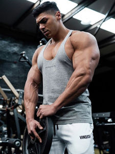 Fitness Training Vest Low Neck Narrow Straps Cross Back