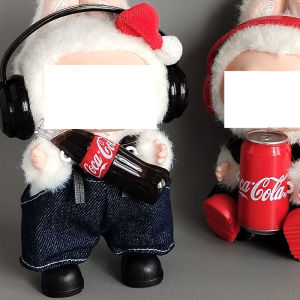 17Cm Sang Trọng Bộ Quần Áo Búp Bê Lò Xo Trường Quần Dây Đeo Với Pendantabubu Phụ Kiện Búp Bê Cho Túi Dễ Thương Quyến Rũ Thích Hợp Cho Độ Tuổi 3 +