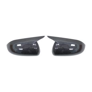 Carbon Fiber ABS Rearview Side Mirror Cover Sticker Wing Cap For KIA K2 KX CROSS 2017-2020 RIO 4 2017-2023