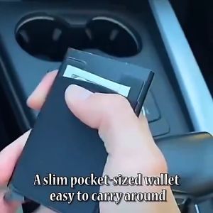 Ultra-Thin Aluminum Wallet Automatic Pop-Up Smart Wallet RFID Bank Card Holder RFID Card Box