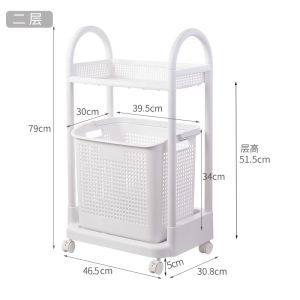 ถังใส่เสื้อผ้าสกปรกขนาดใหญ่ ชั้นวางของในห้องน้ำ ช่องเก็บของแบบลำลอง สไตล์ยุโรป สีพื้น เหมาะสำหรับทุกเพศทุกวัย