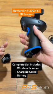 Newland HR2000-BT/HR3000-BT 1D/2D Desktop Wireless Barcode Scanner Ewallet Scanner QR Scanner