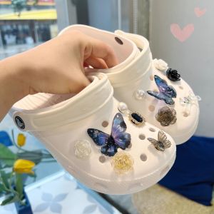 Fit Crocs Hole Shoes Accessories Carluo Chi Shoe Ornament Shoe Buckle Accessories Butterfly Fancy DIY Decoration Detachable
