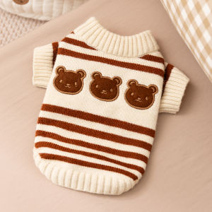 SHENJINGMAO | Pet Cat Sweater Shedding Prevention 3 Little Bears Design Autumn And Winter