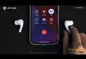 LOS - Handsfree Bluetooth LENYES ORIGINAL AIR52 TWS Headset Wireless Bluetooth 5.1 Earbuds Hifi Stereo Earphone With HD Microphone