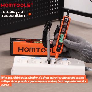 【Dari Jakarta】HOMTOOLS HM67 Portabel Smart Multimeter AC DC Deteksi Tegangan 2V 20V 200V 300V LCD Layar Backlight Multifungsi Deteksi Real-Time