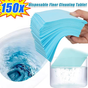 30/90/150Pcs Multi-Effect Floor Cleaner Sheet / Tiles Wiping Washing Tablets / Household Hygiene Supplies / Mopping Floor Cleaning Bathroom Ceramic Tiles Toilet Stain Removal Deodorant