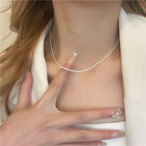 Niche Luxe Silver Aesthetic Starry Sweet Cool Necklace