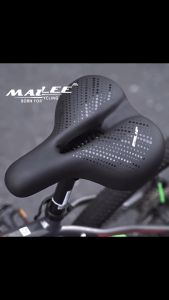 Yên BÉO Xe Đạp ESL-01 Mút Chống Sốc Dày Thoải Mái với bọc da PU Giảm Chấn Bóng lò xo khung cong kim loại chắc chắn cho xe đạp MTB xe thể thao có khe trượt lắp đèn 2 cách lắp đặt - Mai Lee