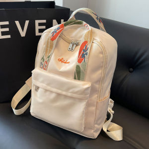 กระเป๋าเป้สะพายหลังผ้าใบความจุขนาดใหญ่สําหรับผู้หญิงลําลองไนลอน Bookbag Simple Minority น้ําหนักเบากระเป๋าเดินทางวิทยาเขตที่เหมาะสม