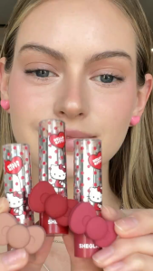 Hello Kitty | SHEGLAM Be My Baby Hydrating Lipstick High Pigment Lip Balms Lip Tins Makeup Cosmetics Pengilat Bibir