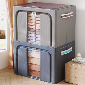 ZHIZHOU | Sturdy Steel Frame Oxford Cloth Storage Organizer Large