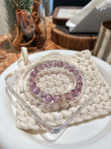 Original Design Purple Quartz Bracelet for Women Natural Crystal Exquisite Fashion Jewelry Hand Accessory High End Stylish