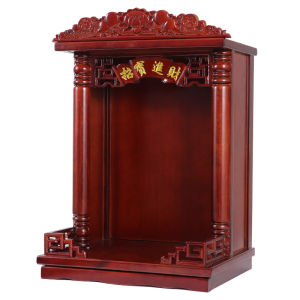BINYUE | Wall Mount Wooden Shrine For Deity Placement
