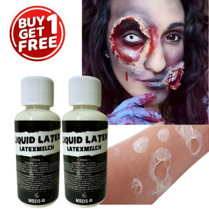 2-Pack Quick-Dry Liquid Latex SFX Makeup CosmeticHalloween Liquid Latex Makeup Multi-Purpose Body Paint for WoundsCosplay