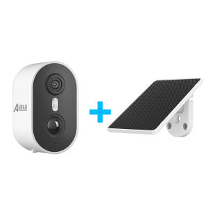 ANRAN 3MP กล้องรักษาความปลอดภัยพลังงานแสงอาทิตย์กลางแจ้ง Humanoid Detection HD สี Night Vision กล้องเฝ้าระวังไร้สายฟรี Cloud Storage