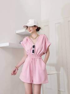 Nano Hoody Jumpsuit ชุดจั๊มสูทผ้านาโนเด้งยืดใส่สวยฟรีไซส์