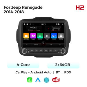 For Jeep Renegade 2016 - 2020 Android 15 IPS Screen Car Radio Multimedia Video Player GPS Navigation CarPlay BT Stereo Head Unit