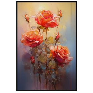 Tranh treo tường hoa hồng đẹp tranh decor tranh phong thủy. CGI-133