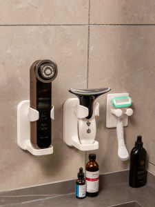 Drip-proof Drill-free Electric Shaver Storage Rack