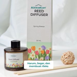 Kintakun Home Reed Diffuser Round 50ml Pengharum Pewangi Ruangan Aromaterapi 50ml