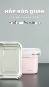 Hộp đựng thực phẩm bằng thép không gỉ LocknLock Color Coated STS Container nhiều dung tích Hộp Đựng Thực Phẩm Xanh Lá Và Hồng - Lazada